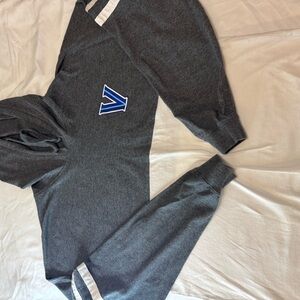 Villanova Wildcats Boxercraft Charcoal Hoodie with Blue Accent